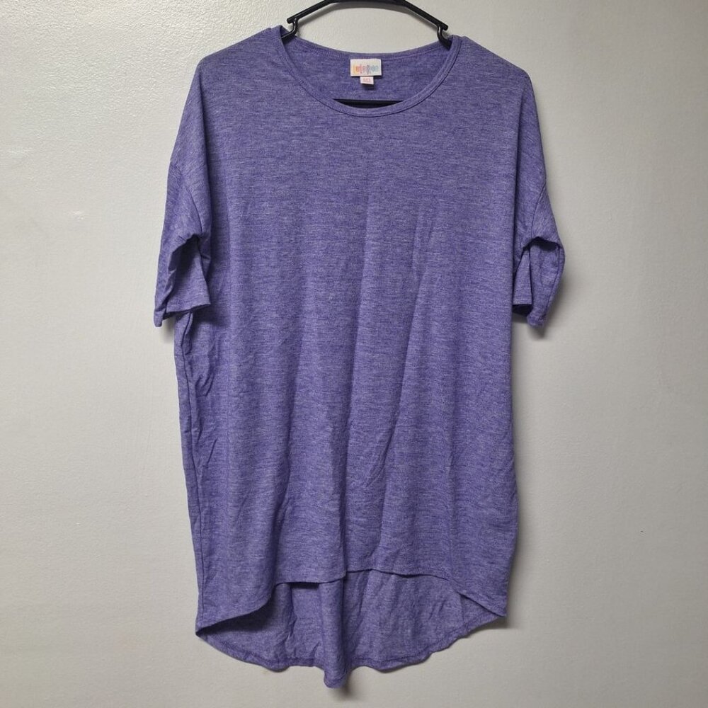 Lularoe Tunic Hi Low Purple Womens XXS Short Sleeve Top